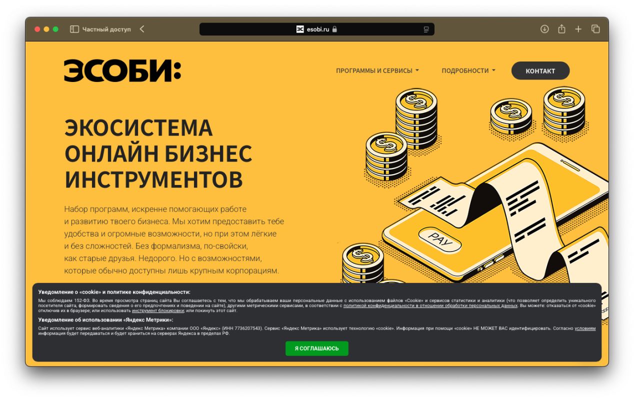 Требования Роскомнадзора на esobi.ru
